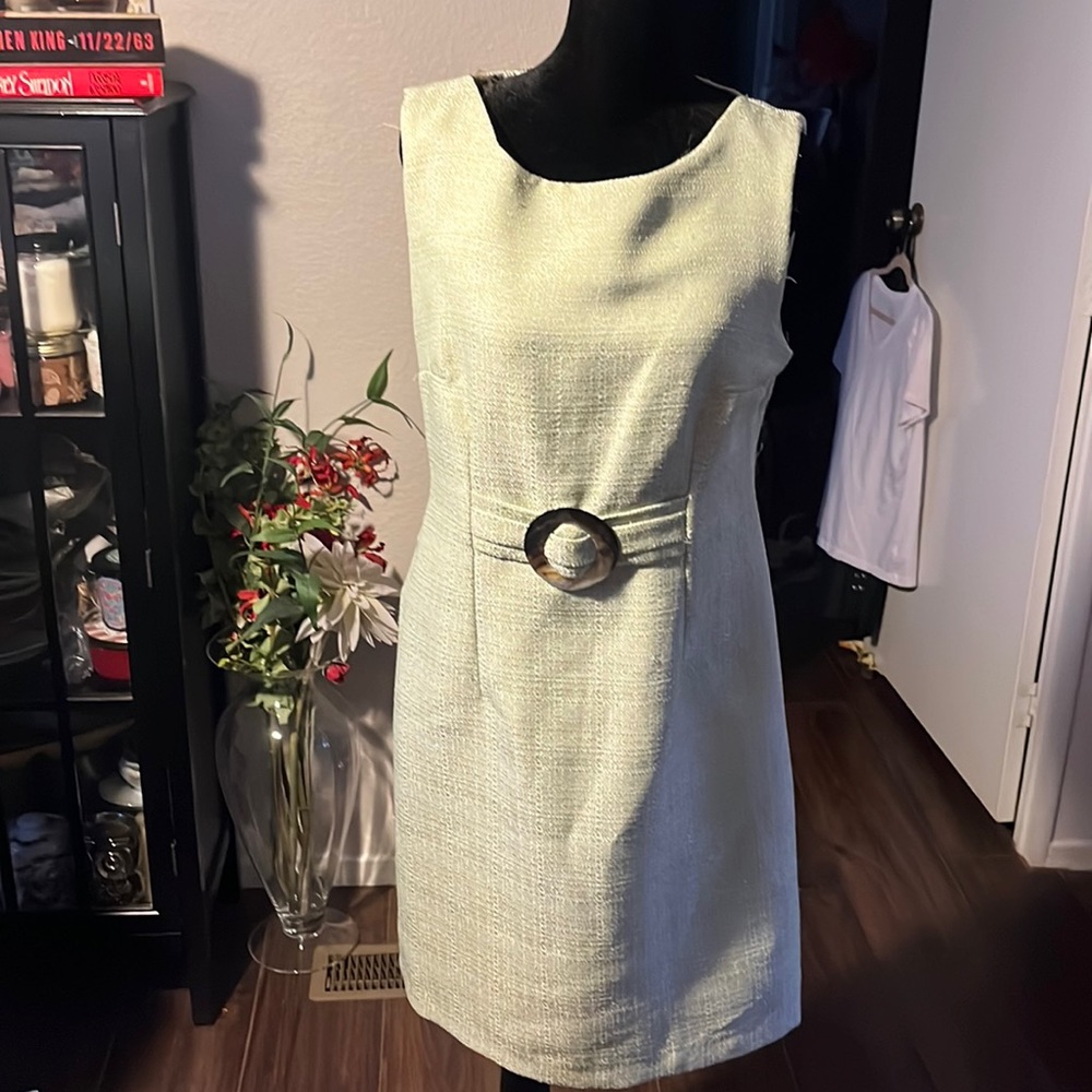 Connected size 10 tweed, green, beautiful dress great for fall and winter